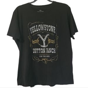 Yellowstone Black Graphic Tee - Dutton Ranch